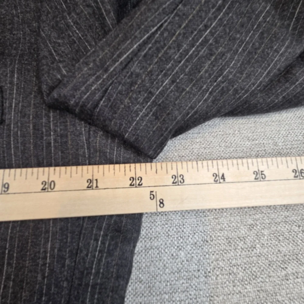 Brooks Brothers Golden Fleece Charcoal Gray Pinstripe‎ Sport Coat USA Men's 42L